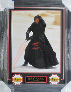 Star Wars Movie/Television Series "Darth Maul" Ray Park Signed 16x20 Photo Framed & Matted with PSA COA