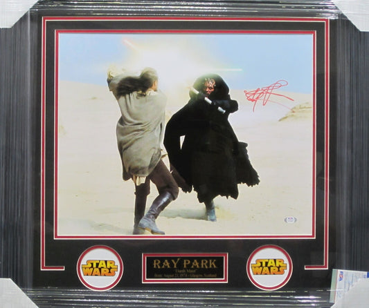Star Wars Movie/Television Series "Darth Maul" Ray Park Signed 16x20 Photo Framed & Matted with PSA COA