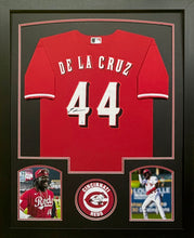 Load image into Gallery viewer, Cincinnati Reds Elly De La Cruz Hand Signed Autographed Authentic Red Jersey Framed &amp; Matted with COA