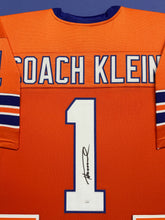 Load image into Gallery viewer, The Waterboy &quot;Coach Klein&quot; Henry Winkler Hand Signed Autographed Custom Orange Jersey Framed &amp; Matted with JSA COA