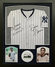 Load image into Gallery viewer, The Field of Dreams &quot;John Kinsella&quot; Dwier Brown Hand Signed Autographed Custom White Jersey with WANNA HAVE A CATCH? Inscription Framed &amp; Double Suede Matted with JSA COA