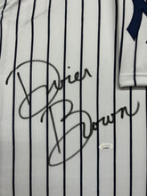 Load image into Gallery viewer, The Field of Dreams &quot;John Kinsella&quot; Dwier Brown Hand Signed Autographed Custom White Jersey with WANNA HAVE A CATCH? Inscription Framed &amp; Double Suede Matted with JSA COA