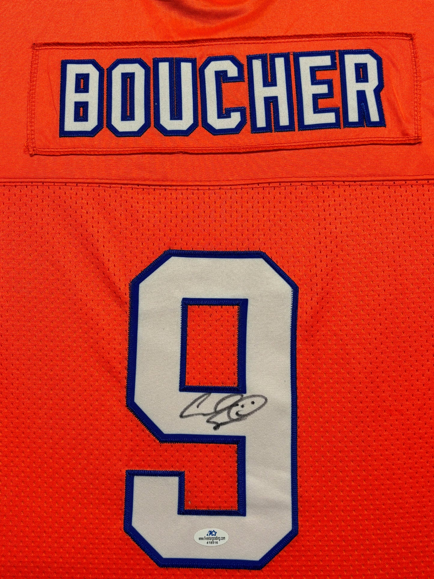 The Waterboy "Bobby Boucher" Adam Sandler Hand Signed Autographed Custom Orange Jersey Framed & Matted with COA