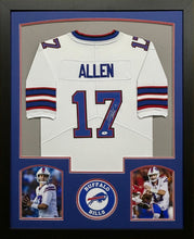 Load image into Gallery viewer, Buffalo Bills Josh Allen Hand Signed Autographed Custom White Jersey Framed &amp; Matted with COA