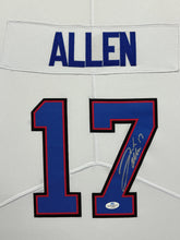 Load image into Gallery viewer, Buffalo Bills Josh Allen Hand Signed Autographed Custom White Jersey Framed &amp; Matted with COA