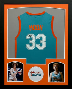 Semi-Pro "Jackie Moon" Will Ferrell Hand Signed Autographed Teal Jersey Framed & Matted with COA