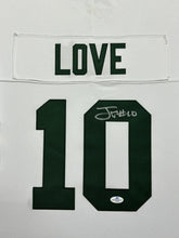 Load image into Gallery viewer, Green Bay Packers Jordan Love Hand Signed Autographed Custom White Jersey Framed &amp; Matted with COA