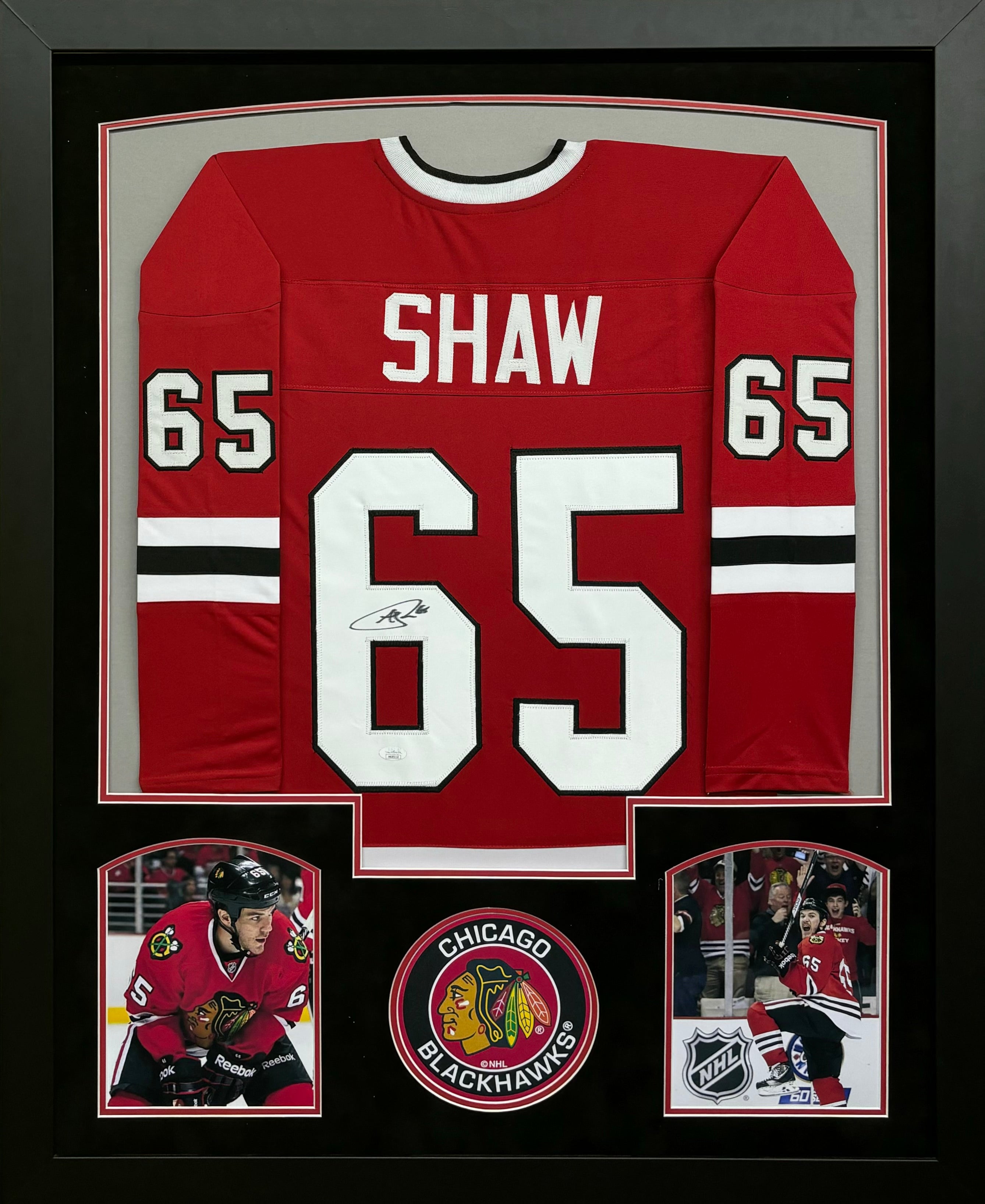 Framed Kohls Blackhawks Jersey Chicago Blackhawks Andrew Shaw Hand
