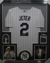 Load image into Gallery viewer, New York Yankees Derek Jeter Signed Jersey Framed &amp; Matted with STEINER COA