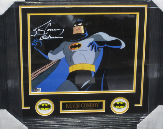 Batman Movie/Televison Series "Voice of Batman" Kevin Conroy Hand Signed Autographed 11x14 Photo with Batman Inscription Framed & Matted with BECKETT COA