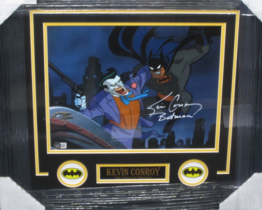 Batman Movie/Television Series "Voice of Batman" Kevin Conroy Hand Signed Autographed 11x14 Photo with Batman Inscription Framed & Matted with BECKETT COA