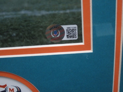 Miami Dolphins Bob Griese Hand Signed Autographed 16x20 Photo Custom Framed & Matted with BECKETT COA