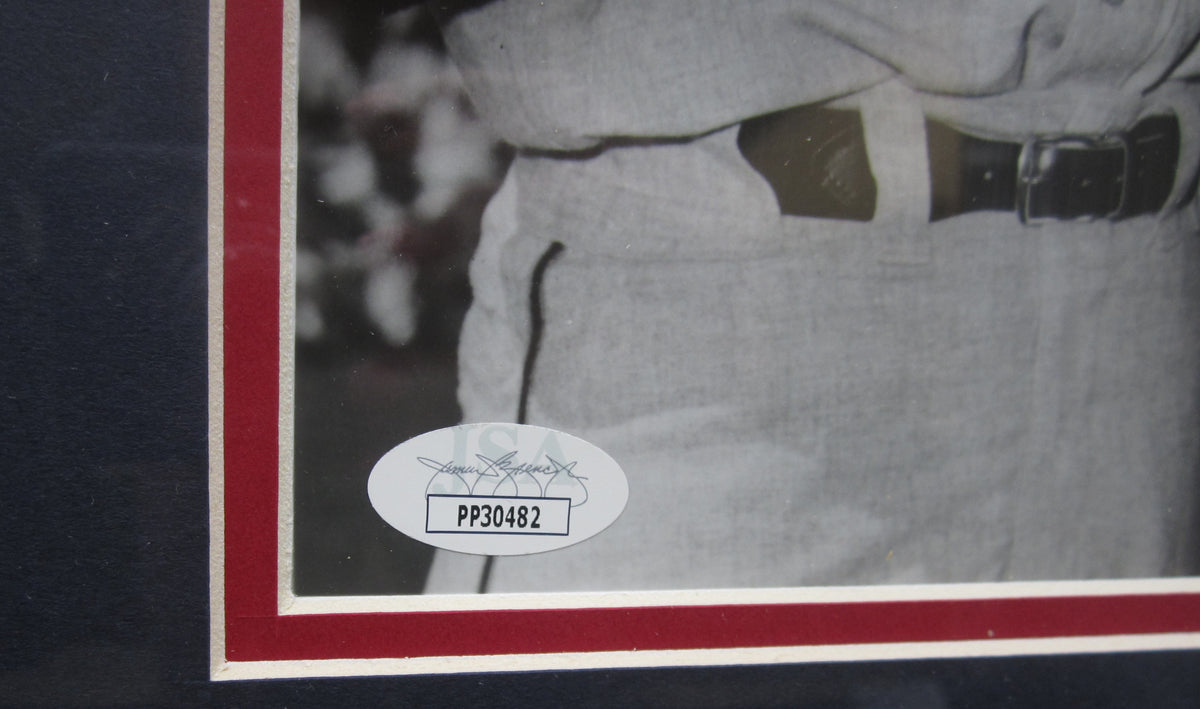 Cleveland Indians Rocky Colavito Signed 8x10 Photo with To Bobby, Best Wishes, Sincerely Inscription Framed & Matted with JSA COA