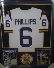 Load image into Gallery viewer, Louisiana State Tigers Jacob Phillips Signed Jersey with CHAMPS -19 Inscription Framed &amp; Matted with JSA COA