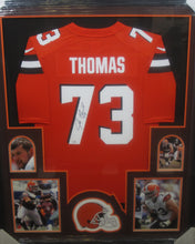 Load image into Gallery viewer, Cleveland Browns Joe Thomas SIGNED Framed Matted Jersey With COA