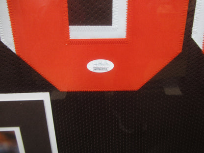 Cleveland Browns Jarvis Landry Hand Signed Autographed Custom Jersey Framed & Matted Jersey with JSA COA