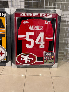 San Francisco 49ers Fred Warner Hand Signed Autographed Jersey Custom Framed BECKETT COA