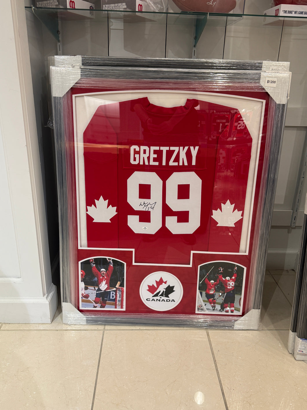 Team Canada Wayne Gretzky Hand Signed Autographed Jersey Custom Framed Five Star COA