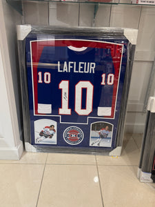 Guy Lefleur Hand Signed Autographed Jersey Custom Framed JSA COA