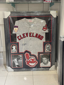Cleveland Indians Early Wynn Hand Signed Autographed Jersey Custom Framed COA