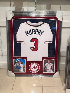 Atlanta Braves Dale Murphy Hand Signed Autographed Jersey Custom Framed COA