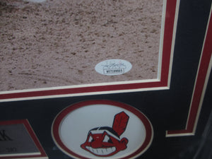 Cleveland Indians James Karinchak Signed 16x20 Collage Photo Framed & Matted with JSA COA