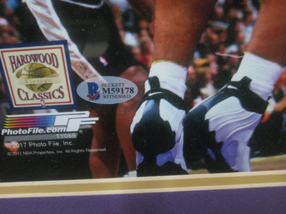 Los Angeles Lakers Shaquille O'Neal Hand Signed Autographed 16x20 Photo Custom Framed & Matted with BECKETT COA