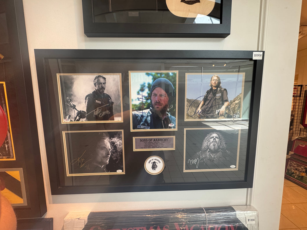 Sons of Anarchy Hand Signed Autographed Custom Framed Photos COA