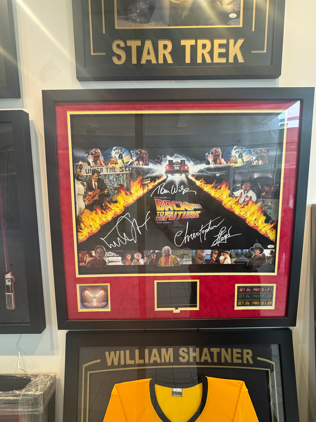 Back to the Future Hand Signed Autographed Custom Framed Photo COA