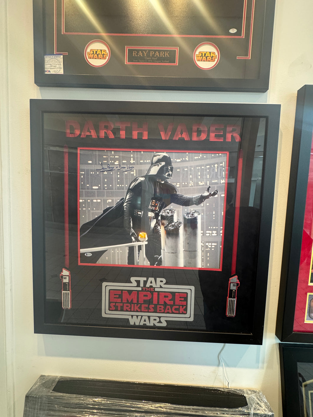 David Prowse Hand Signed Autographed Photo Custom Framed COA