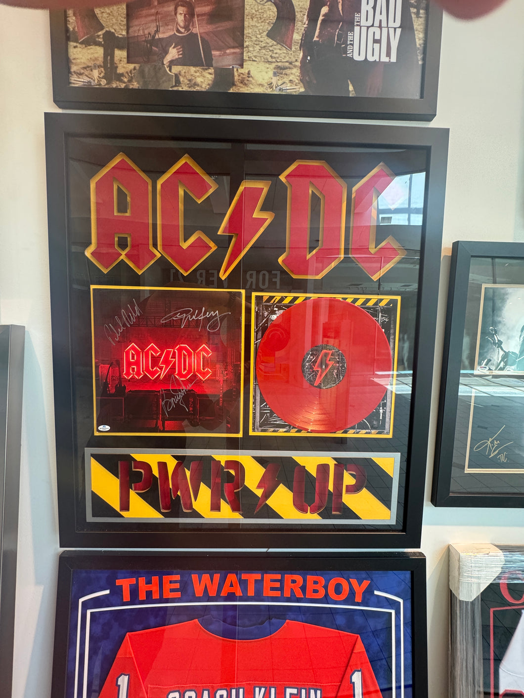 ACDC Hand Signed Autographed CD Cover Custom Framed COA