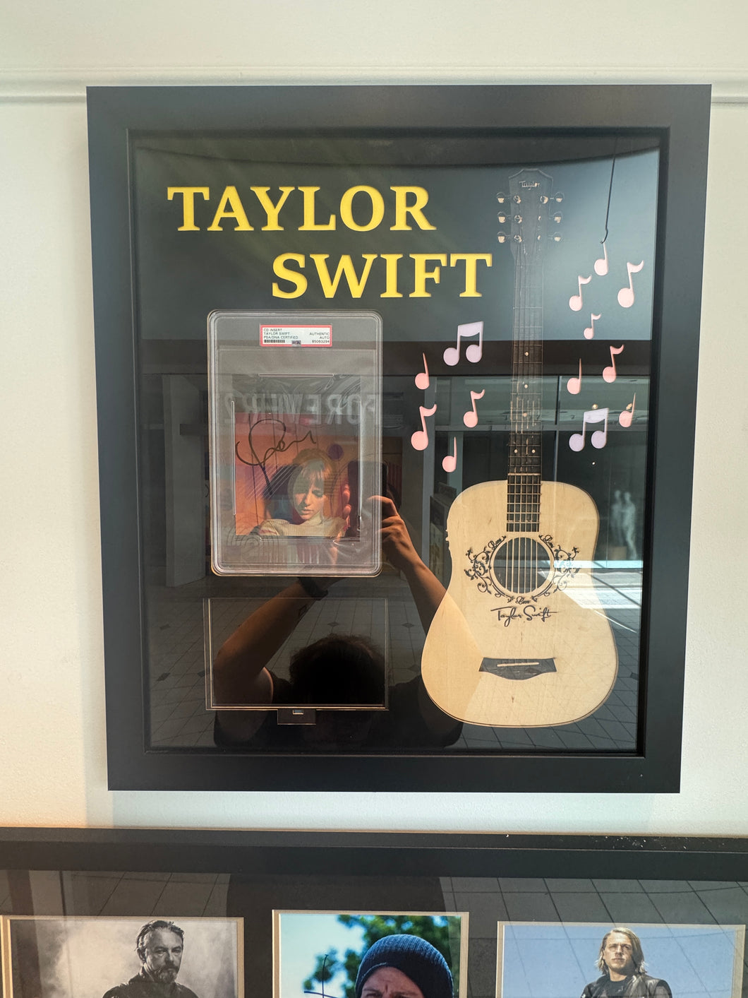 Taylor Swift Hand Signed Autographed CD Cover Custom Framed PSA COA