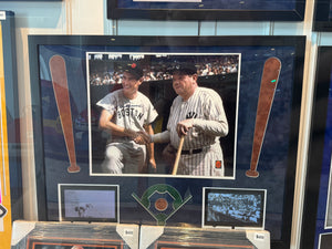 Boston Red Sox Ted Williams Hand Signed Autographed Photo Custom Framed COA