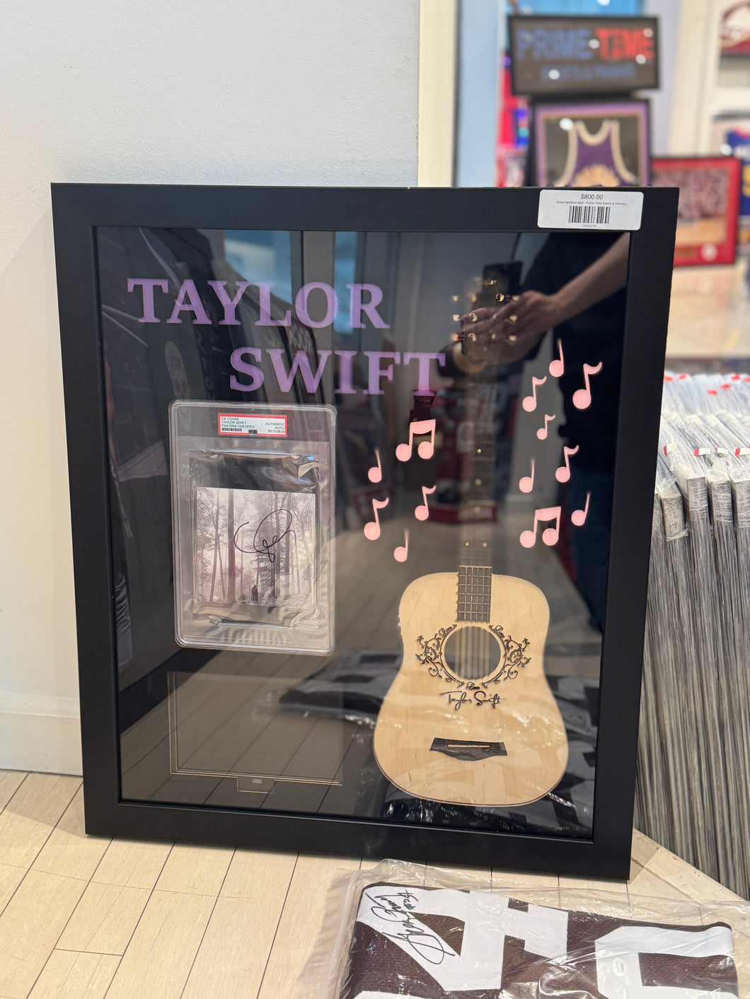 Taylor Swift Hand Signed Autographed CD Cover Custom Framed PSA COA