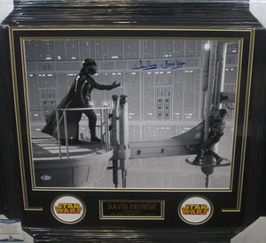 Star Wars: Episode IV, V, and VI "Darth Vader" David Prowse Signed 16x20 Photo with Darth Vader Inscription Framed & Matted with BECKETT COA