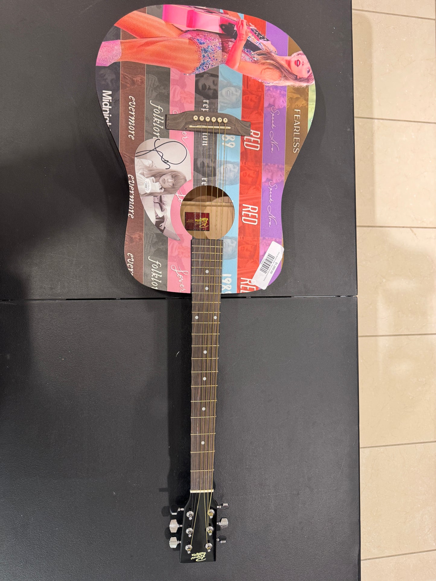 Taylor Swift Hand Signed Autographed Multi Album Guitar COA