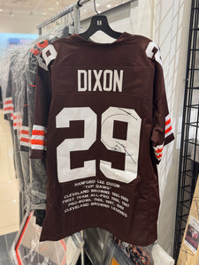 Cleveland Browns Hanford Dixon Hand Signed Autographed Custom STAT Jersey JSA COA