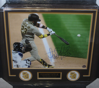 San Diego Padres Fernando Tatis Jr. Hand Signed Autographed 16x20 Photo Custom Framed & Matted with JSA COA