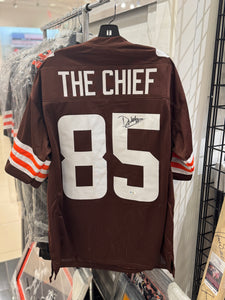 Cleveland Browns David Njoku Hand Signed Autographed Custom THE CHIEF Jersey FIVE STAR COA