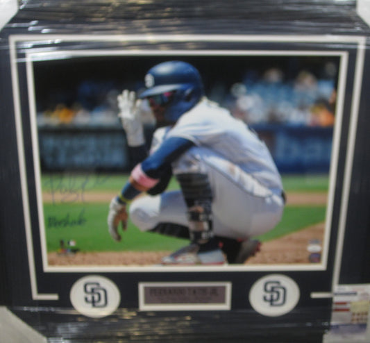 San Diego Padres Fernando Tatis Jr. Hand Signed Autographed 16x20 Photo Custom Framed & Matted with JSA COA