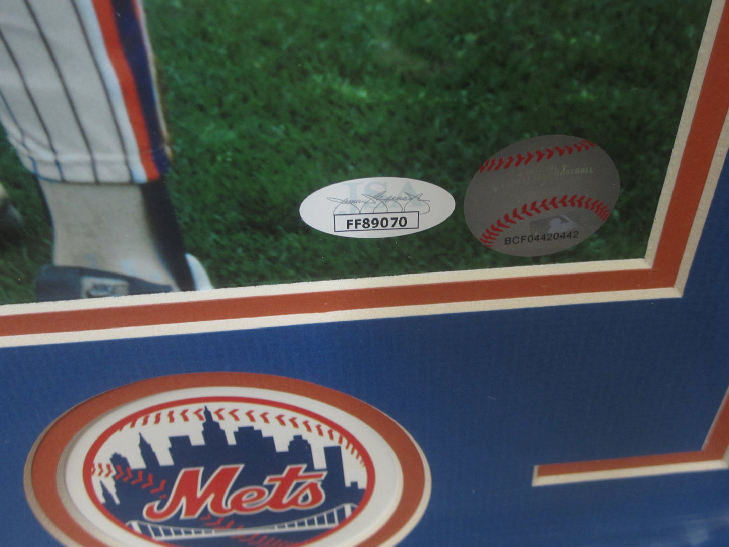 New York Mets 1986 World Series Champions Bobby Ojeda, Sid Fernandez, Ron Darling, & Dwight Gooden Quad Hand Signed Autographed 16x20 Photo with 4 Inscriptions Framed & Matted with JSA COA