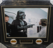 Load image into Gallery viewer, Star Wars: Episode IV, V, and VI &quot;Darth Vader&quot; David Prowse Signed 16x20 Photo with Darth Vader Inscription Framed &amp; Matted with BECKETT COA