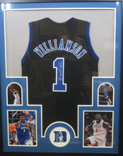 Load image into Gallery viewer, Duke University Blue Devils Zion Williamson Signed Jersey Framed &amp; Matted with COA