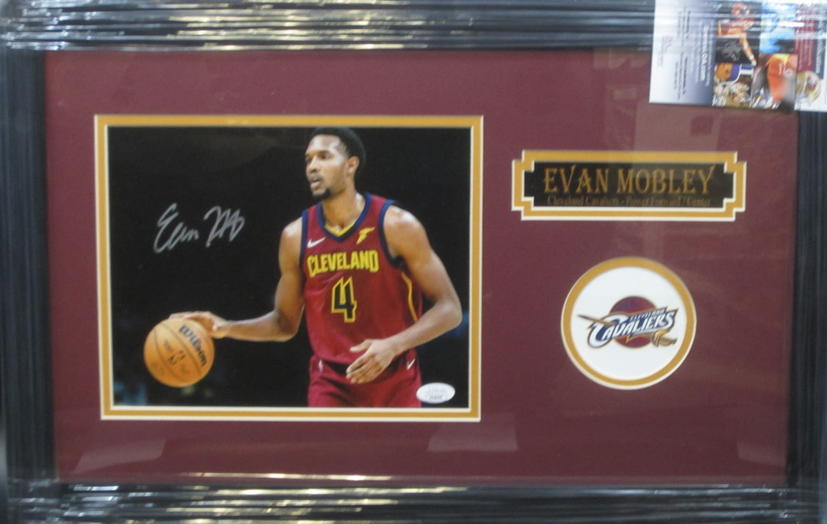 Cleveland Cavaliers Evan Mobley Hand Signed Autographed 8x10 Photo Custom Framed & Matted with JSA COA