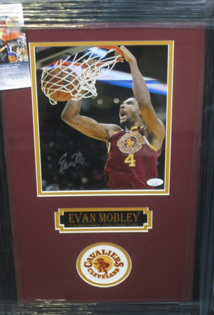 Cleveland Cavaliers Evan Mobley Hand Signed Autographed 8x10 Photo Custom Framed & Matted with JSA COA