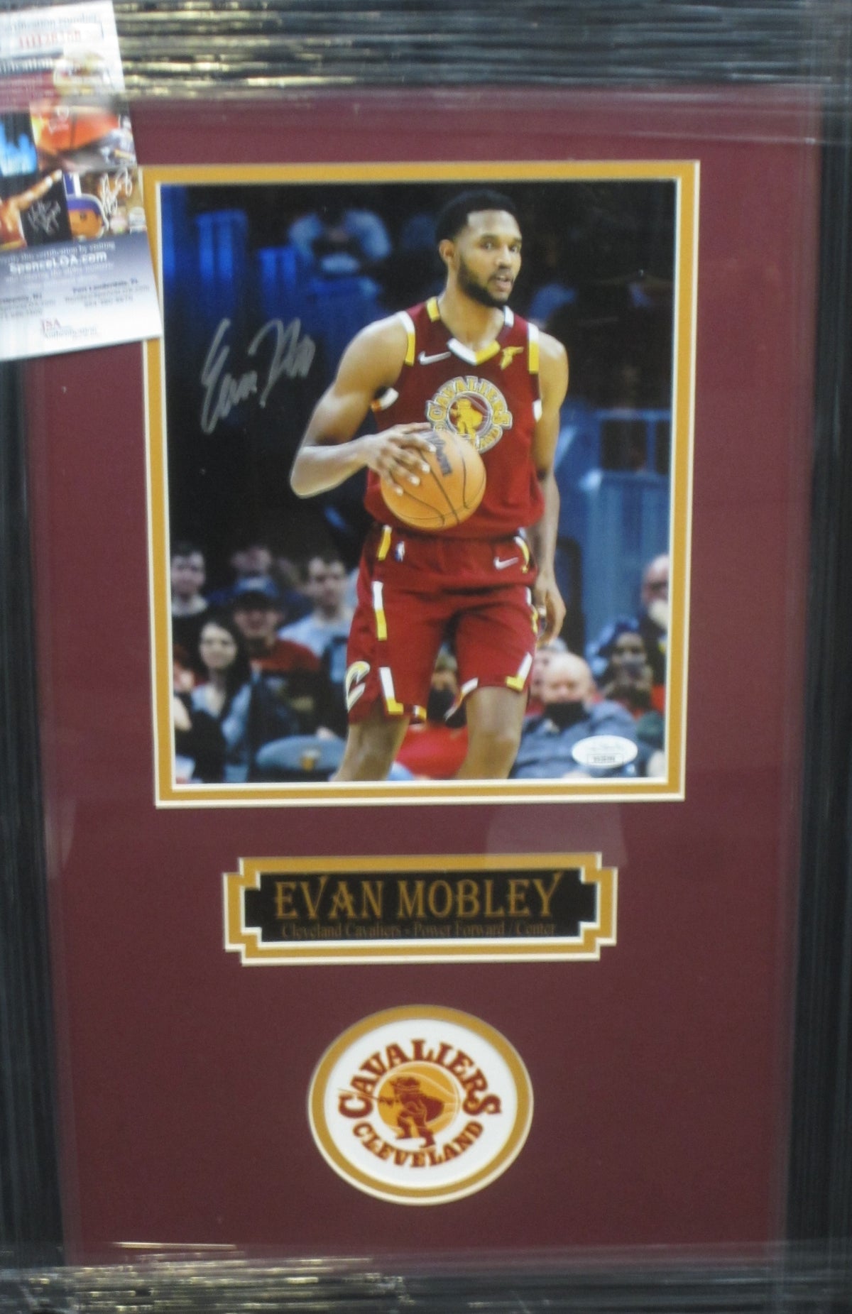 Cleveland Cavaliers Evan Mobley Hand Signed Autographed 8x10 Photo Custom Framed & Matted with JSA COA