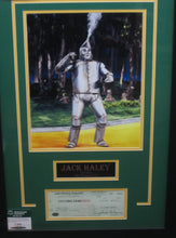 Load image into Gallery viewer, The Wizard of Oz &quot;Tin Man&quot; Jack Haley Signed Check with 8x10 Photo Framed &amp; Matted with COA