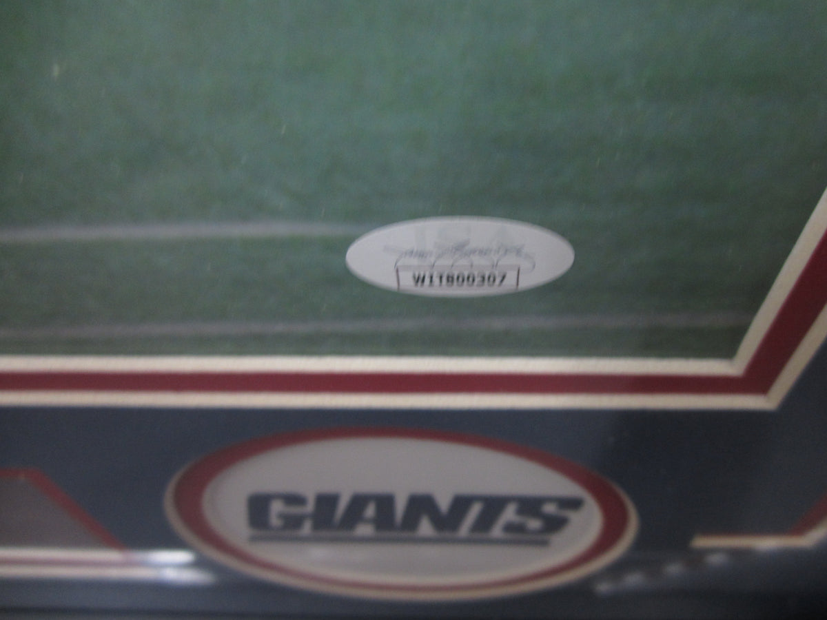 New York Giants Lawrence Taylor Hand Signed Autographed 16x20 Photo Custom Framed & Matted with JSA COA