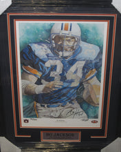 Load image into Gallery viewer, Auburn University Tigers Bo Jackson Signed 16x20 Lithograph Photo with Big B Inscription Framed &amp; Matted with JSA COA