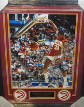 Load image into Gallery viewer, Atlanta Hawks Dominique Wilkins Signed 16x20 Photo Framed &amp; Matted with TRISTAR COA
